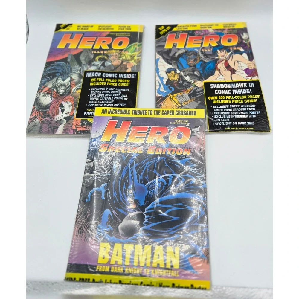 Hero Illustrated Comic‎ Book Lot Image Batman Shadowhawk III Special Edition